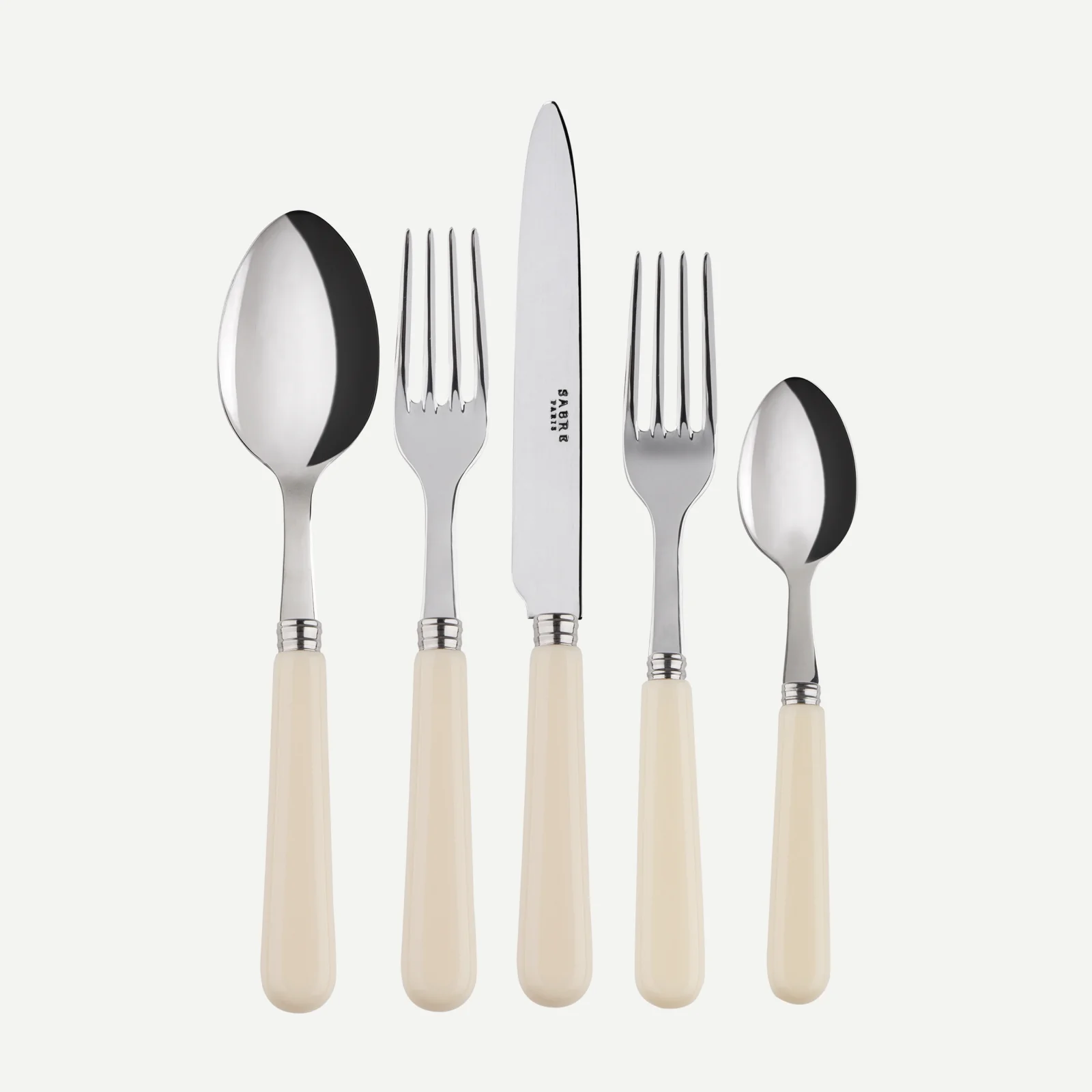 Pop, Ivoire - Set de 5 couverts de table